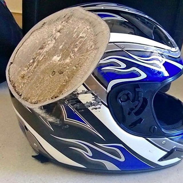 Why you should wear your helmet (2)