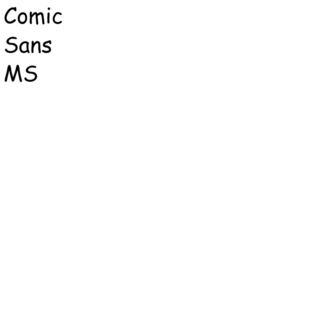 Comic Sans MS