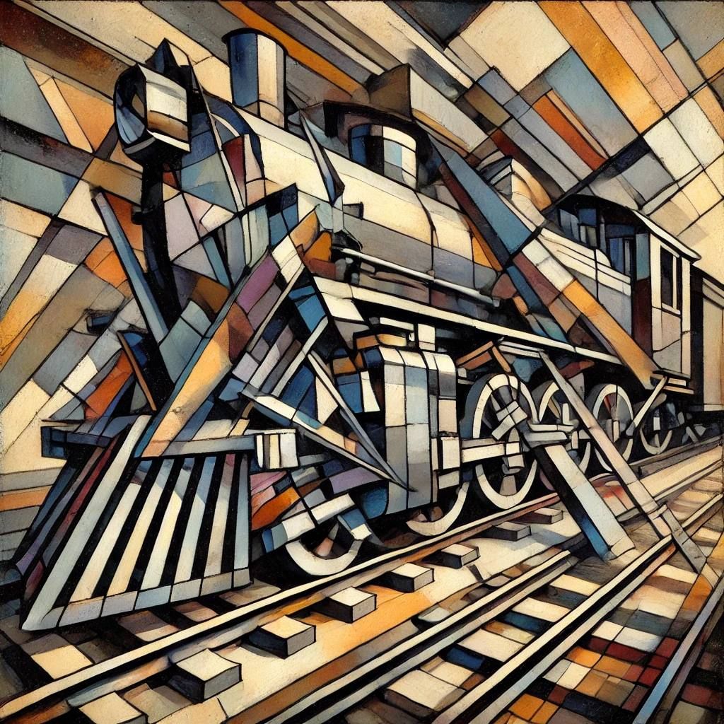 Cubist Train Car