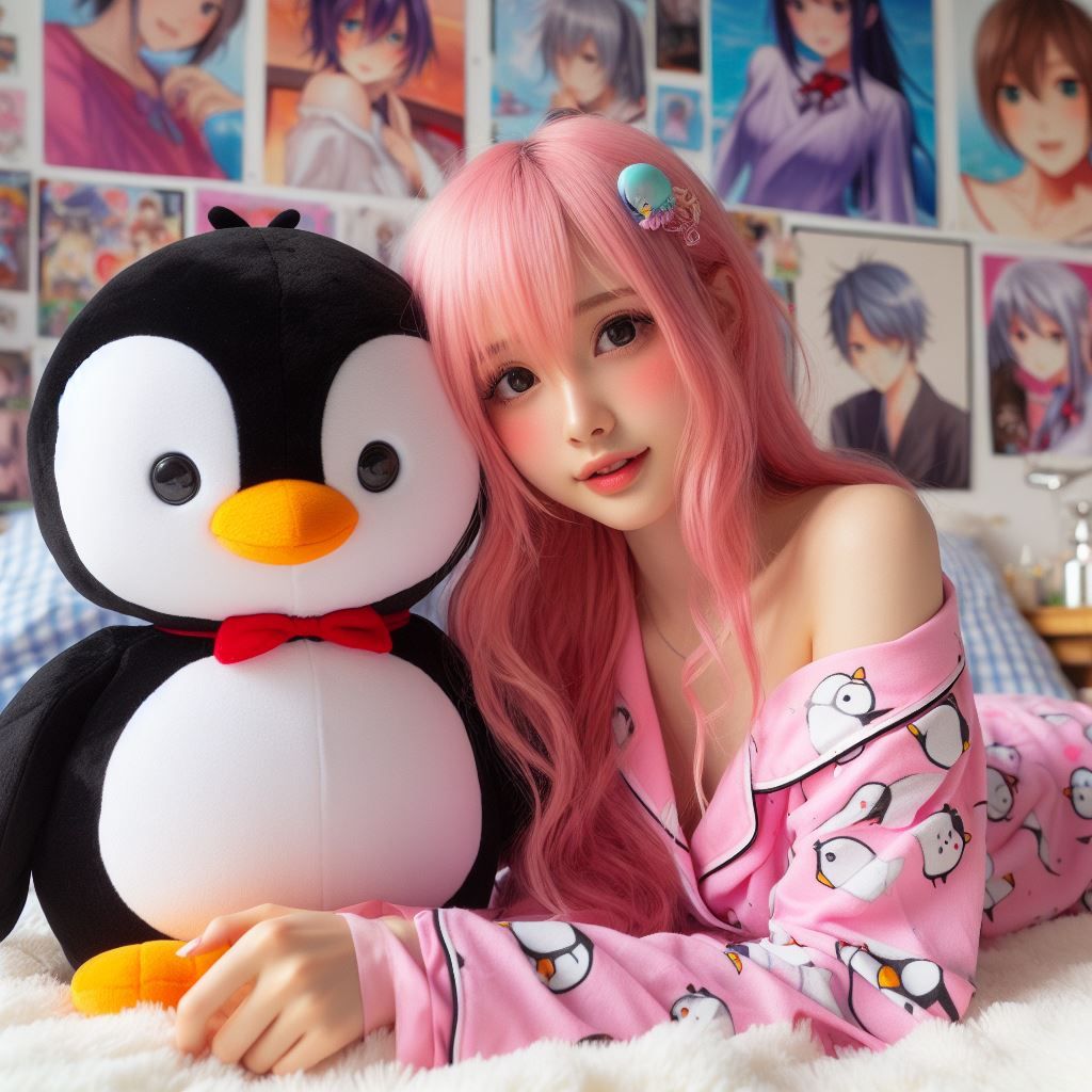 Penguin-loving girl.b