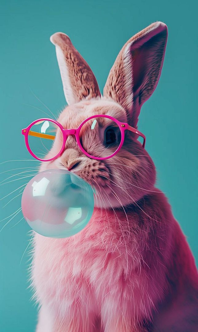 Pink rabbit