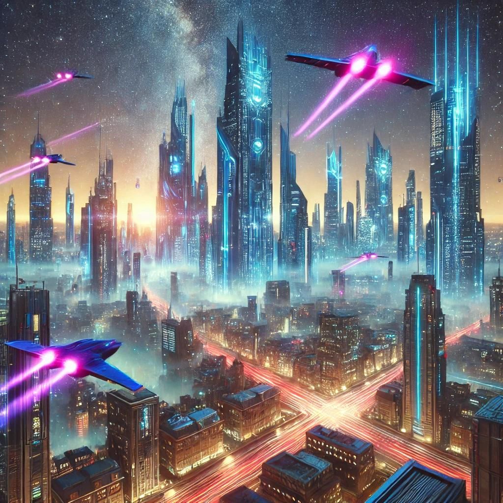 Futuristic City Skyline