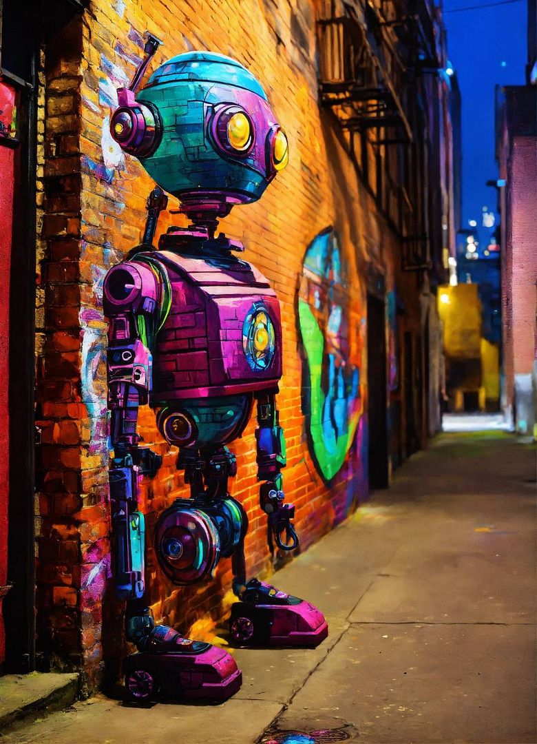 Enjoy graffiti robo