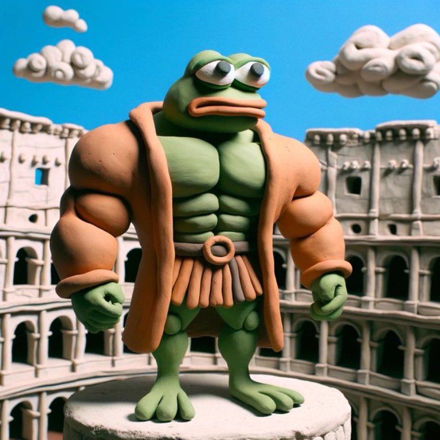 Buff Claymation Pepe Colosseum