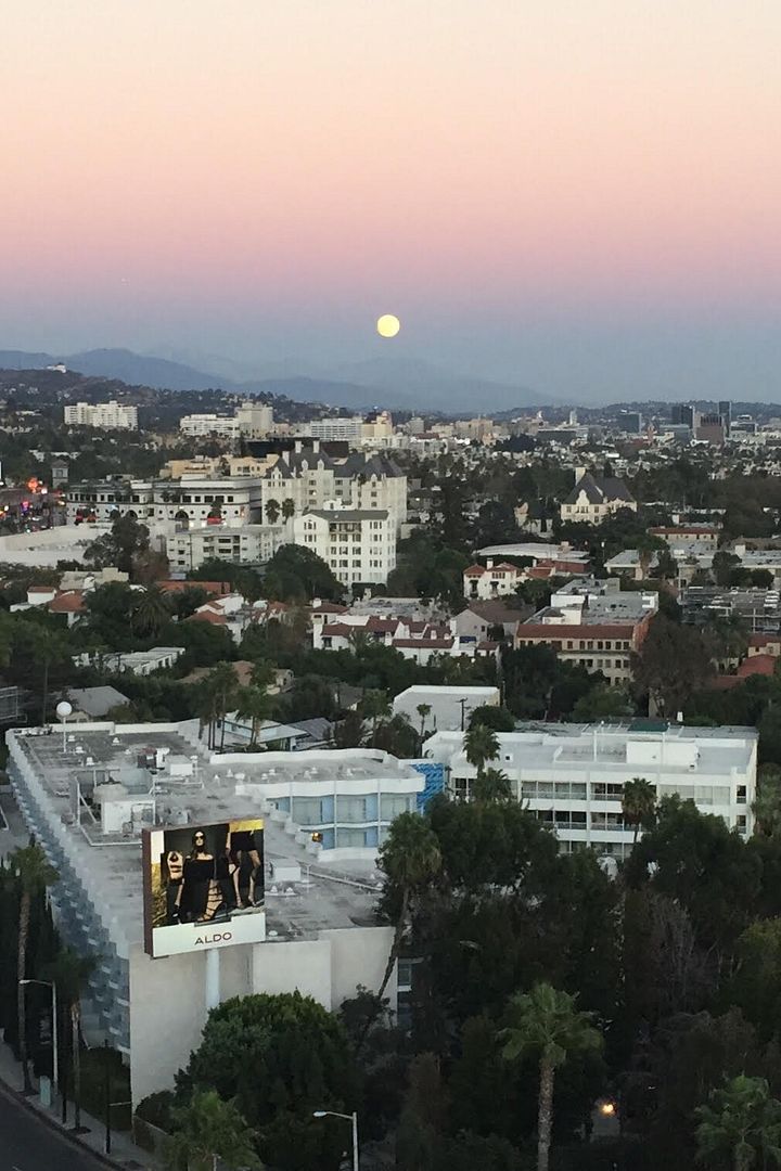 Moonrise over Hollywood