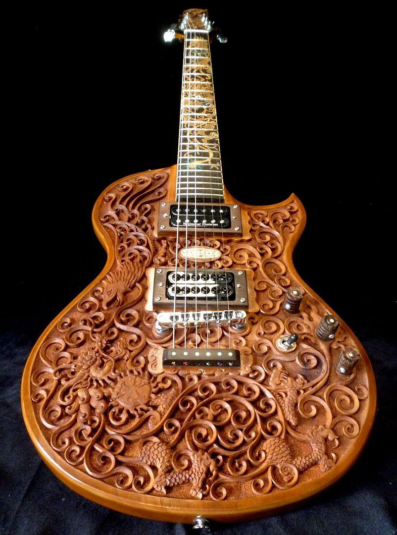 carved guitar