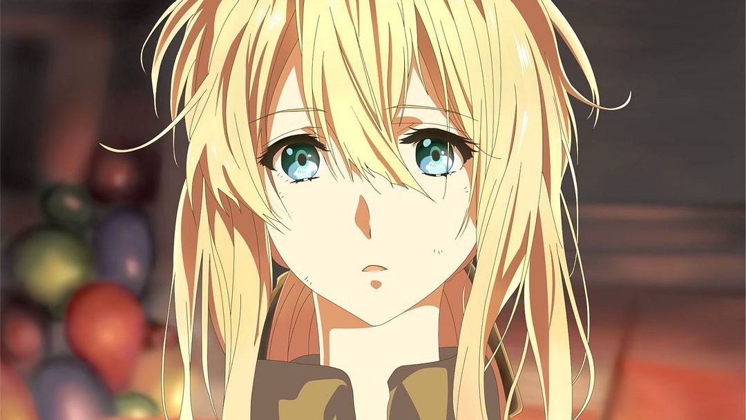 Blond anime green eyes