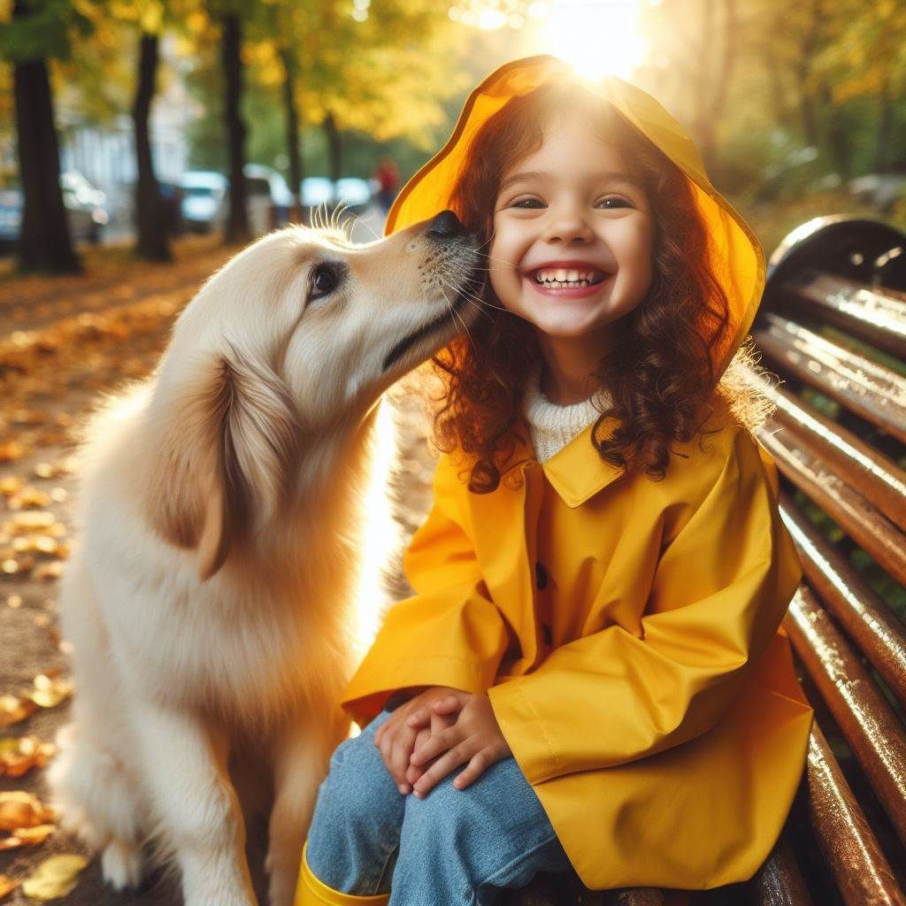 dog with kid