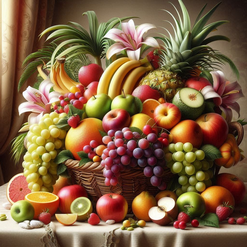 Fruits in a vase1