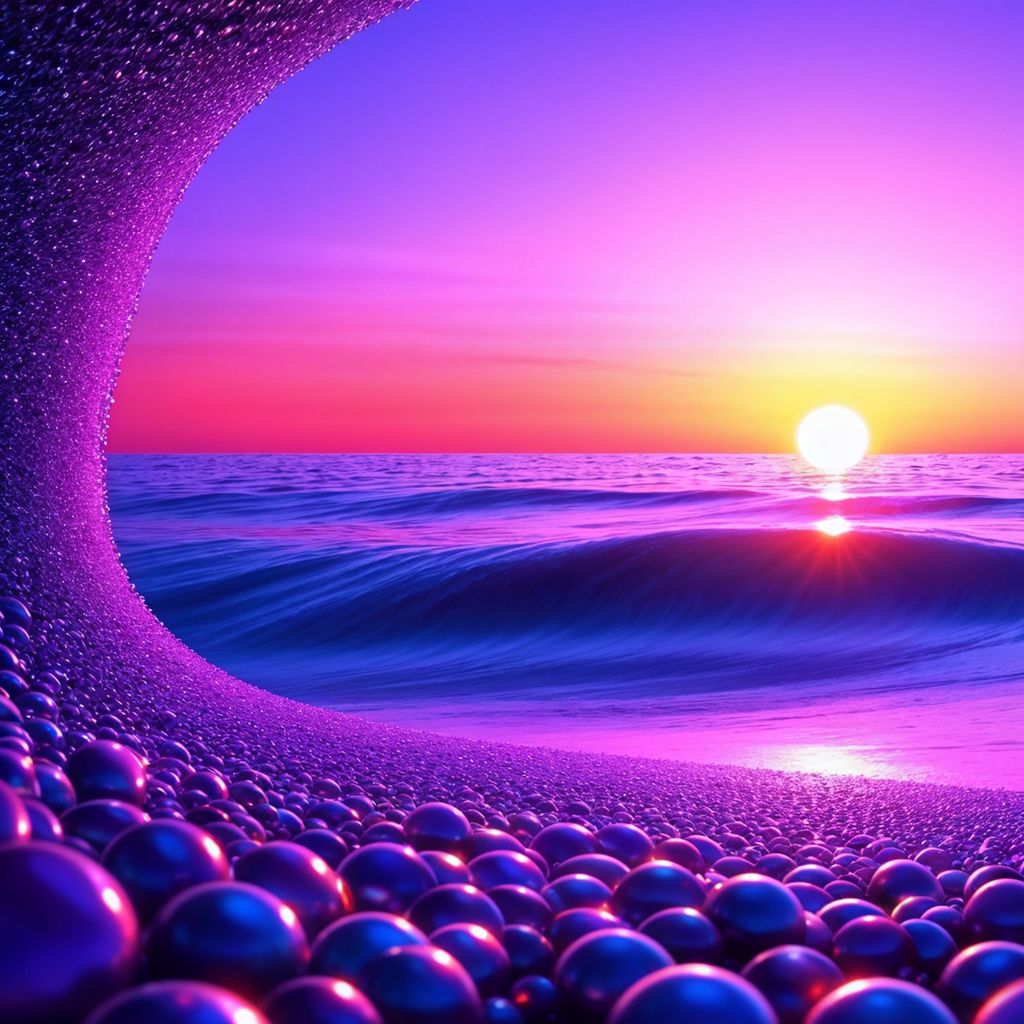 purple and sea