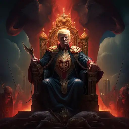 trump the king