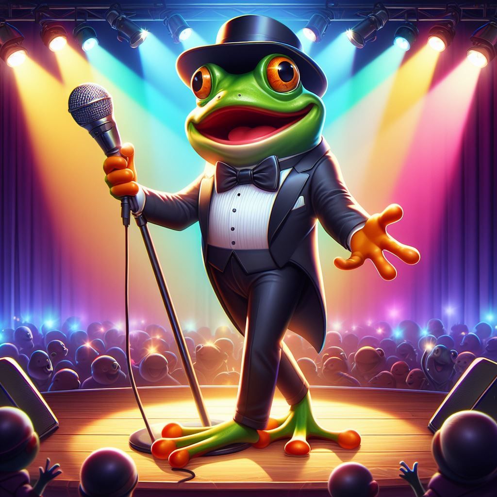 The singing frog is a big member of the family