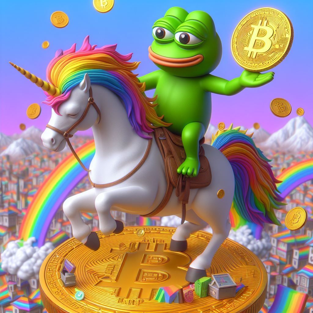 Bitcoin gazua with pepe