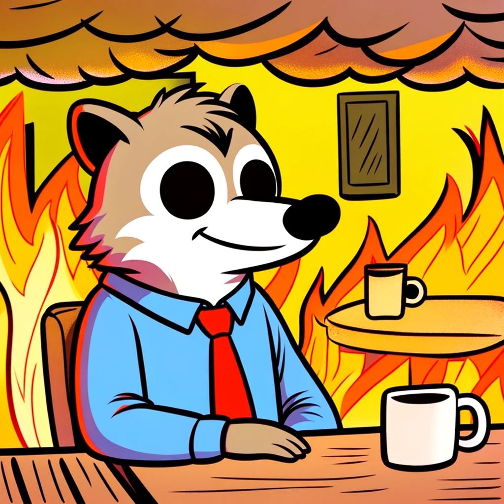 This is fine - Racoon