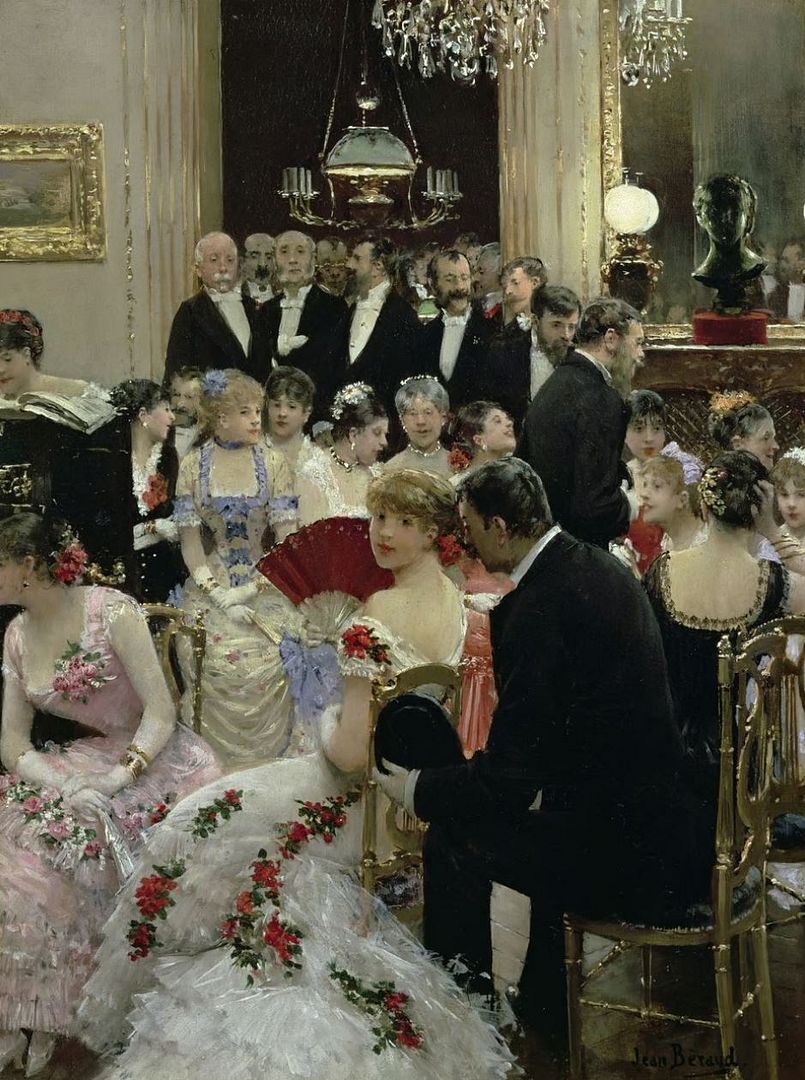 Jean Béraud - Around the piano (1881)