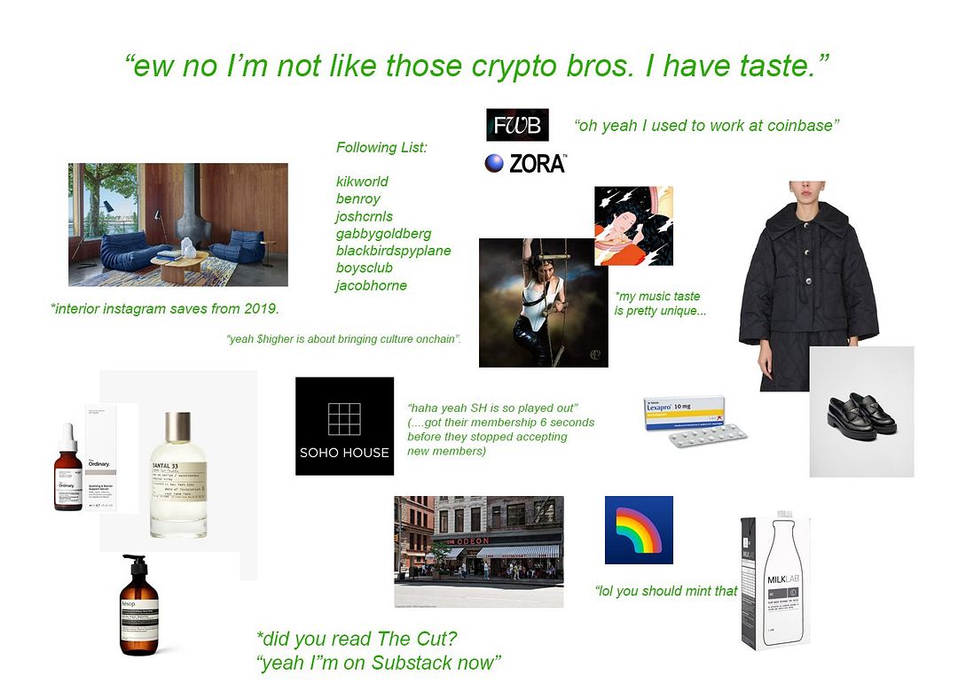 ew no i'm not like those crypto bros