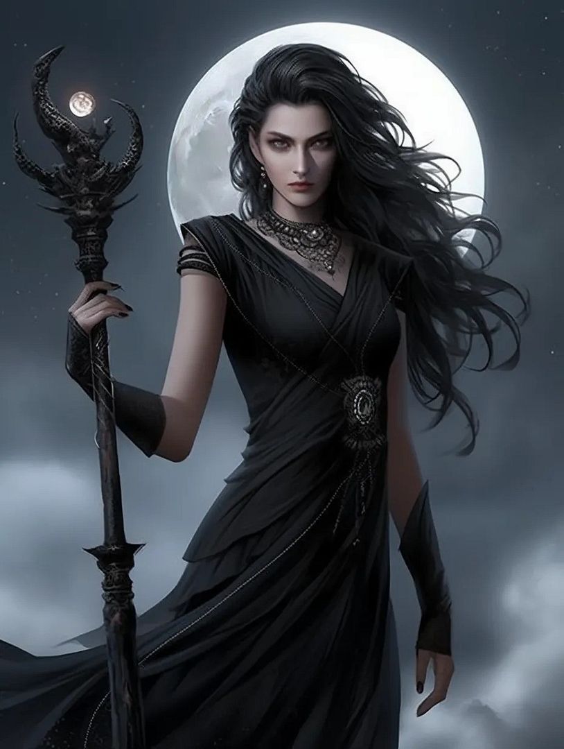 Witch of dark magic