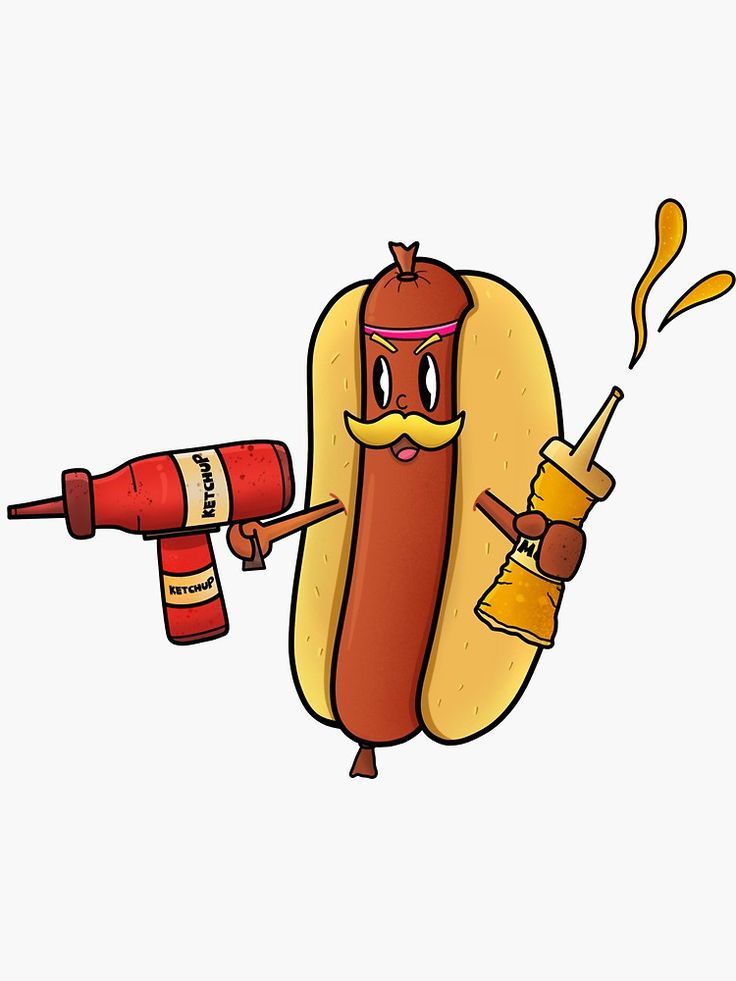 This tasty hotdog friend has some mad weapons in…