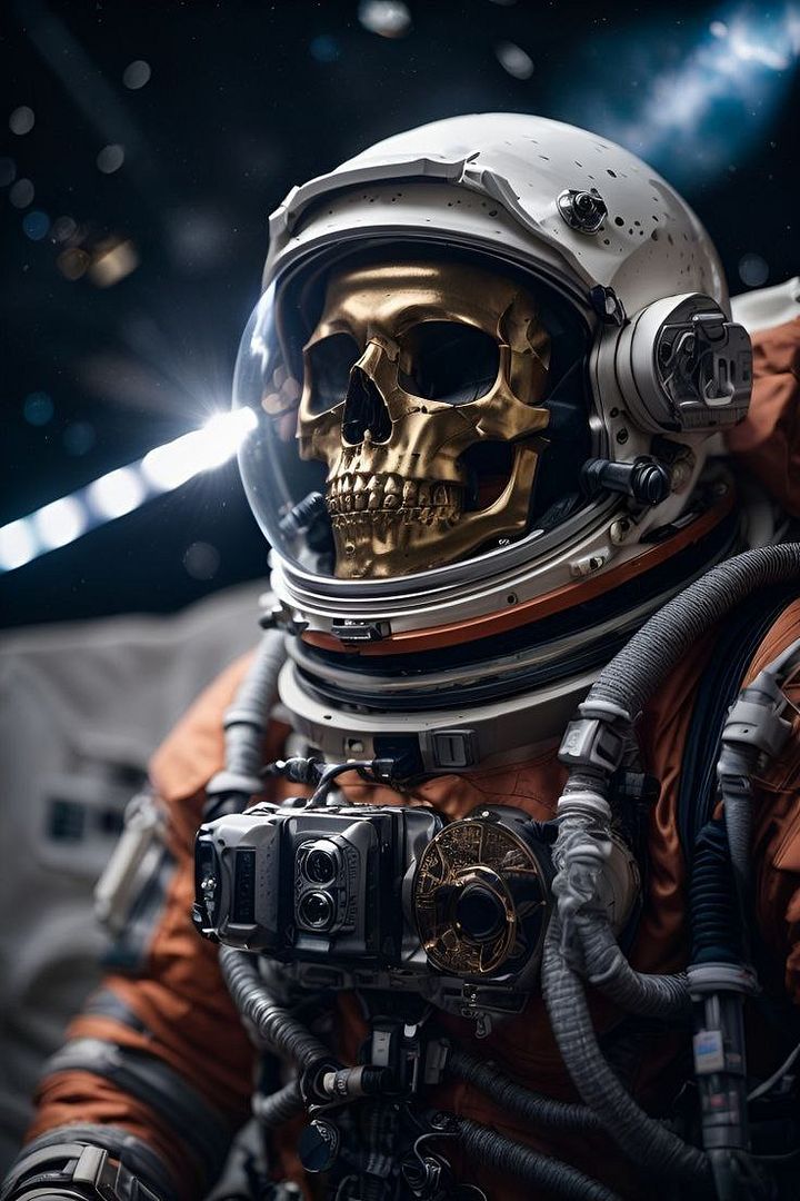 Skeleton astronaut