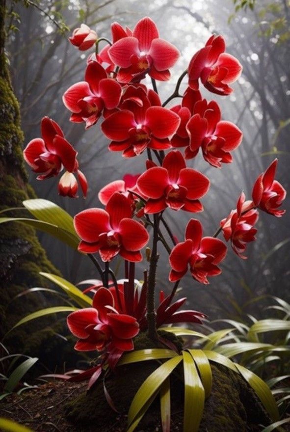 Red orchids1