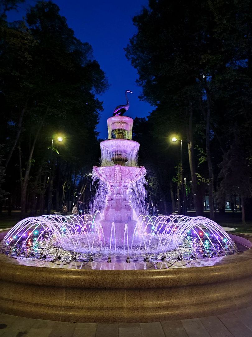 Evening fountain