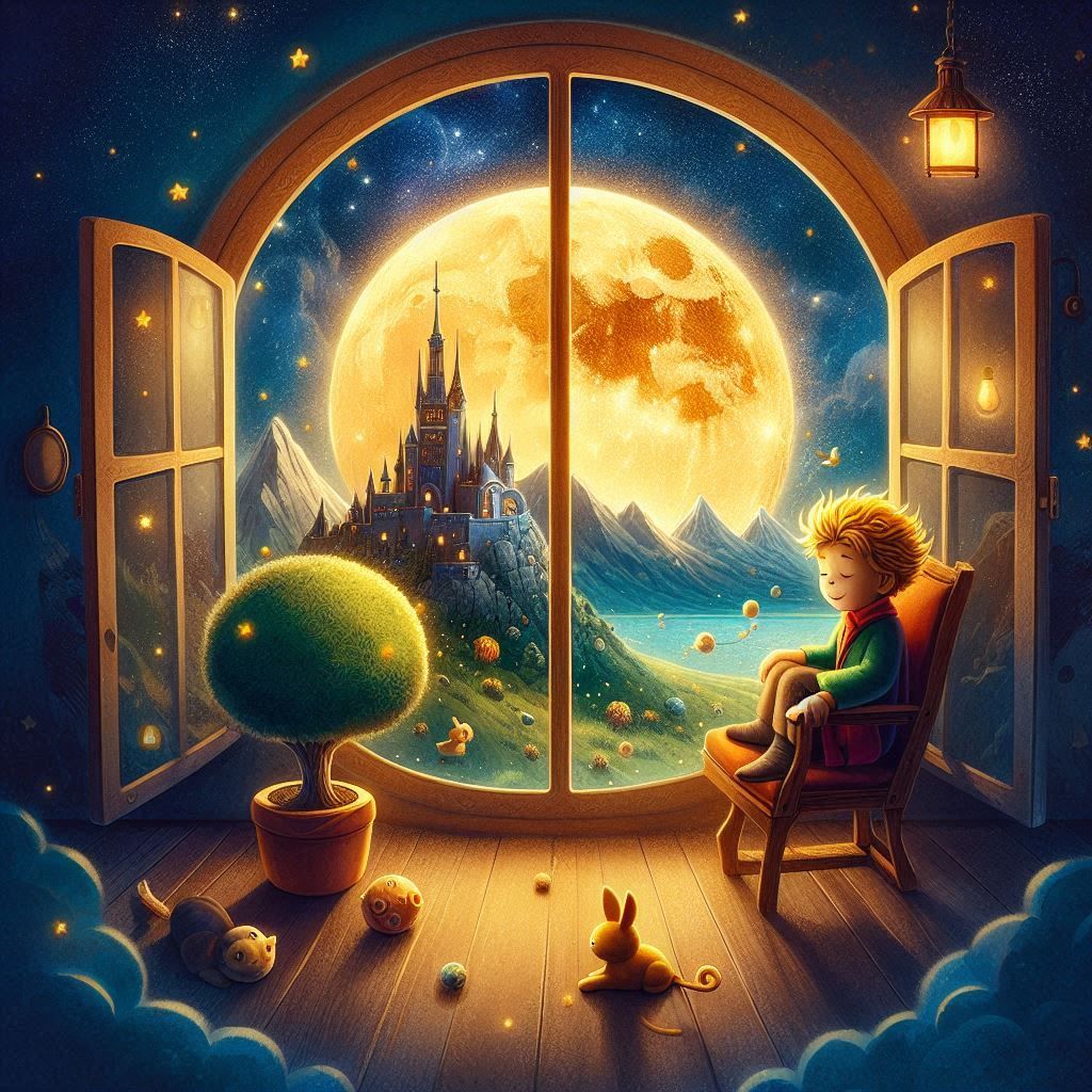 The landscape of the world of the little prince