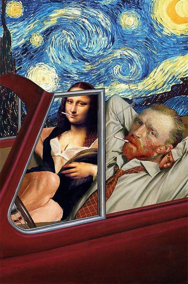 MONA LISA AND VAN GOGH