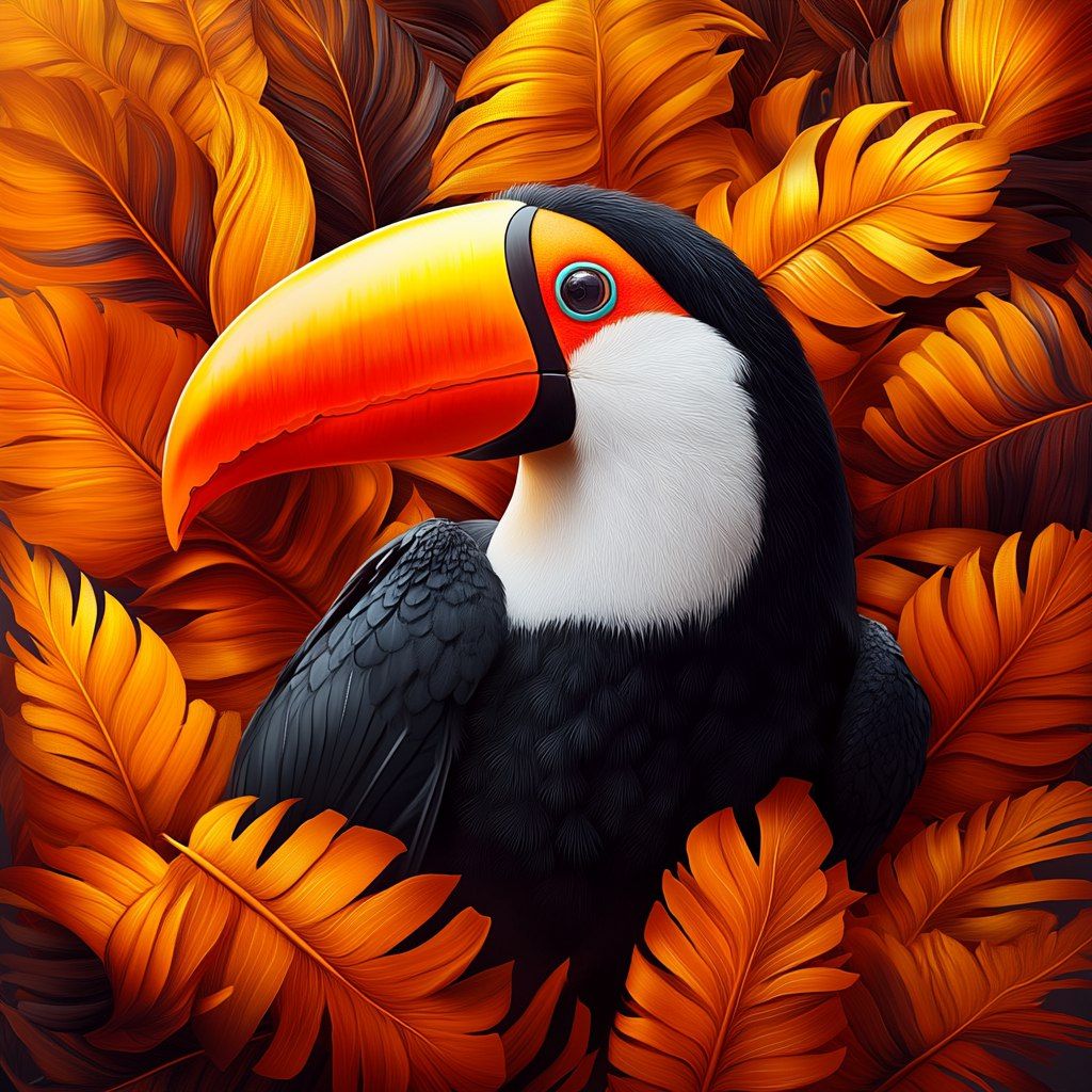 Vibrant Toucan