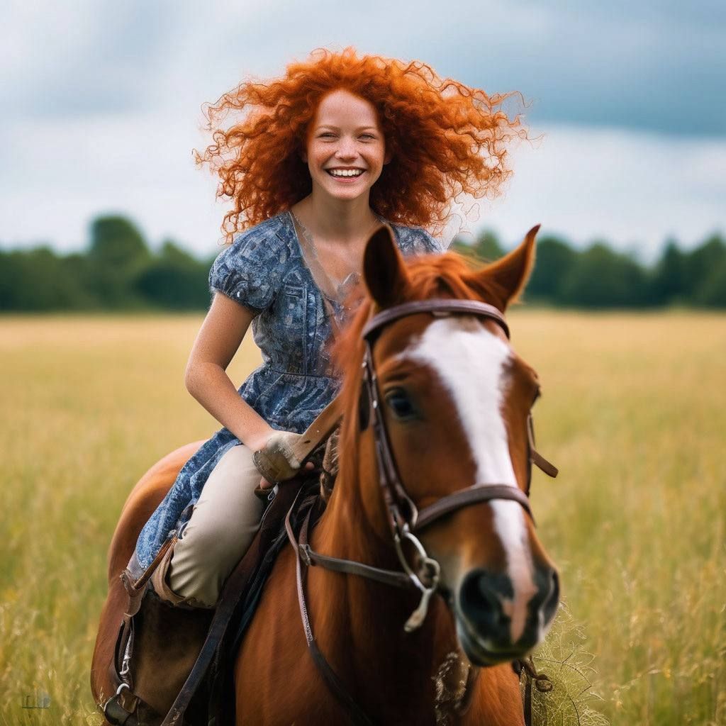 Girl on horse