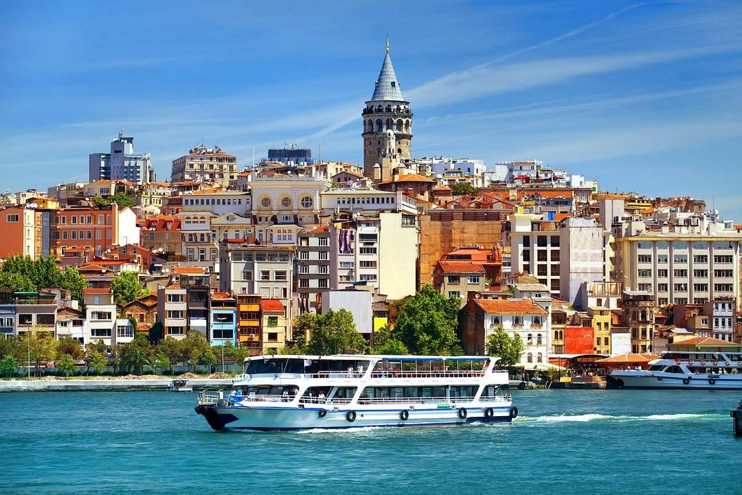 Along the Bosphorus past the Galata Tower