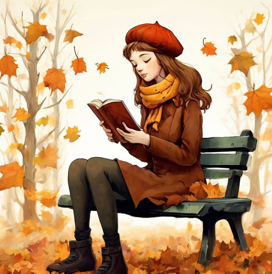 Girl with book