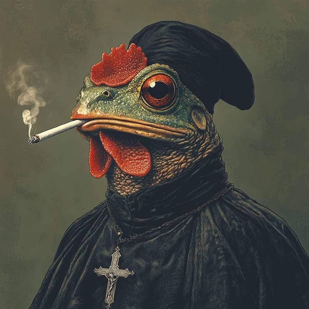 Enjoy Blessed Smoking Chicken Frog # 1