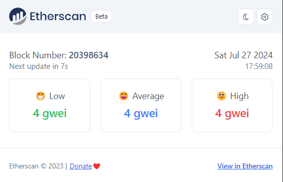 Low GWEI 444