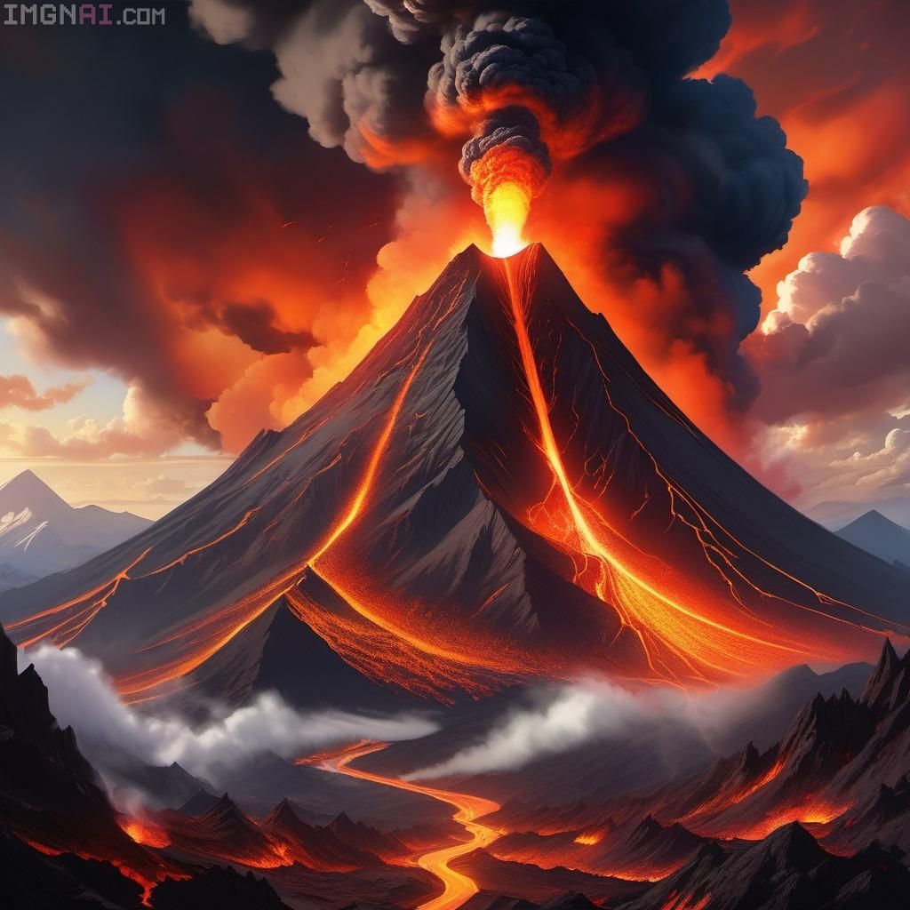 the volcano