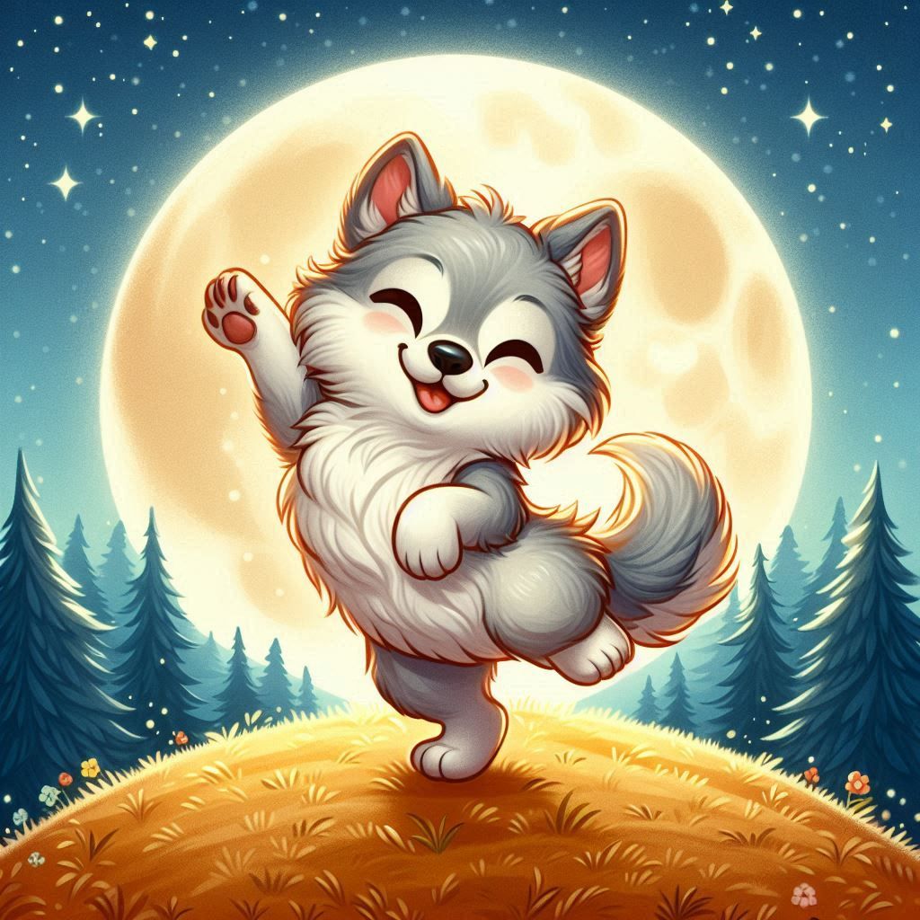 Dancing wolf