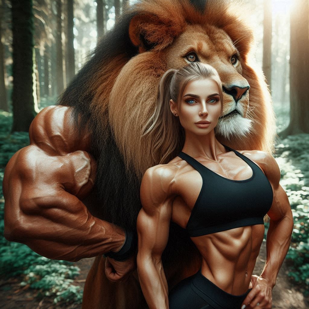 lion & sportman fitnness girl (29)