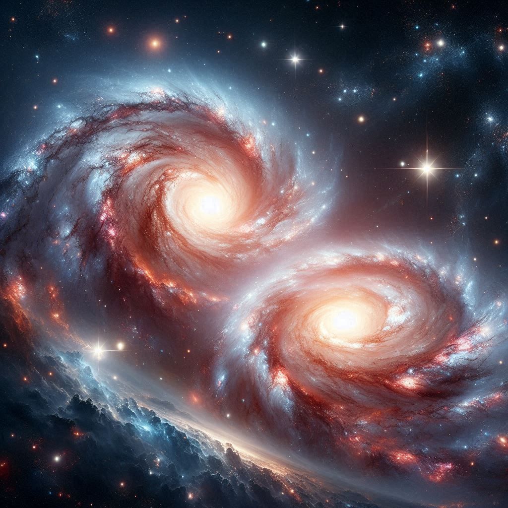 Two galaxies far away