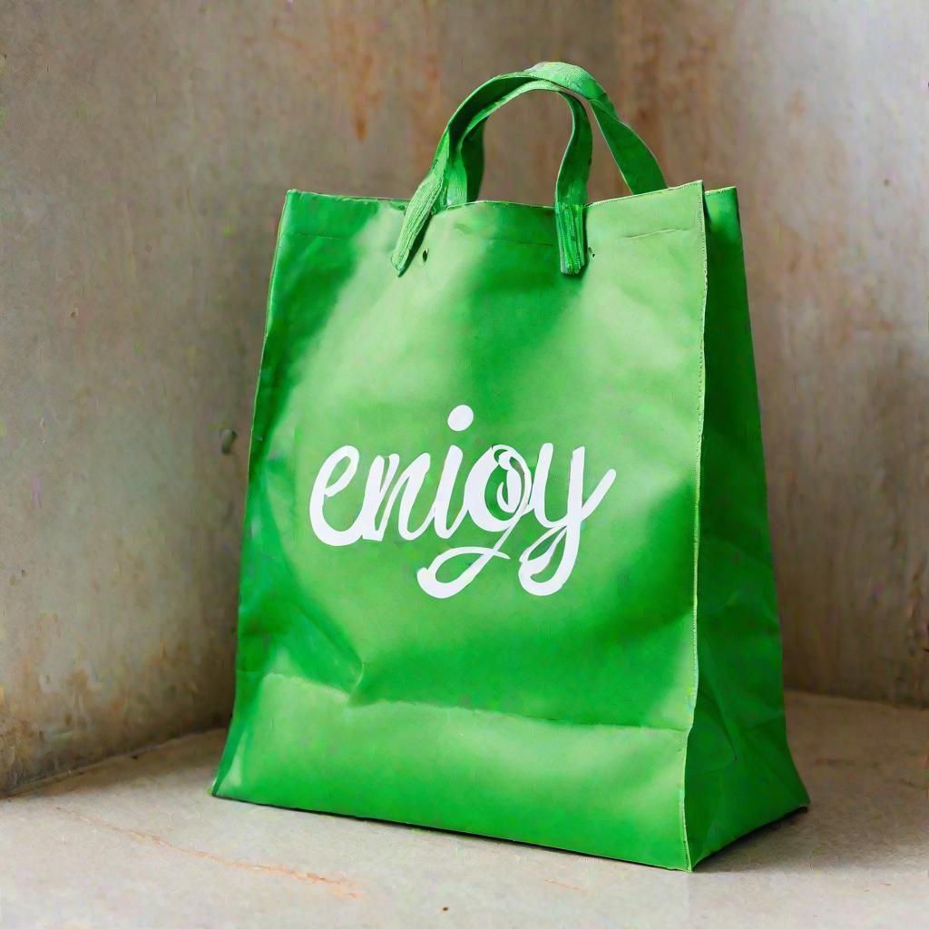 Enjoy with Green Bag