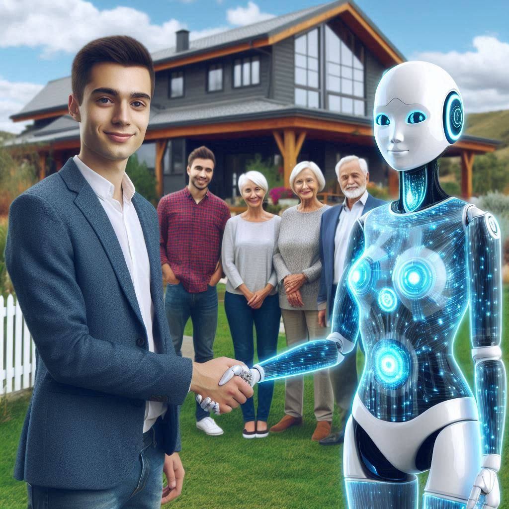 Real estate agent robot