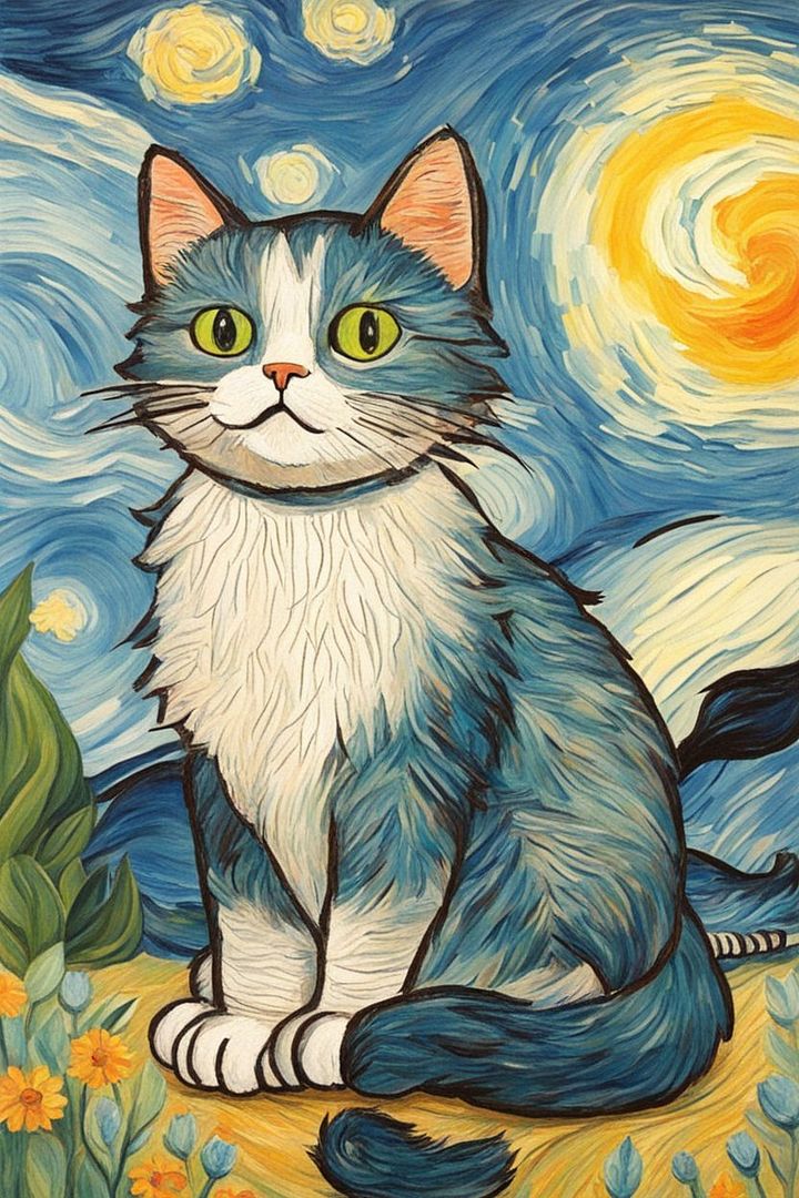 Draw_a_super_cute_cat_in_the_style_of_Vincent_van_Gogh.