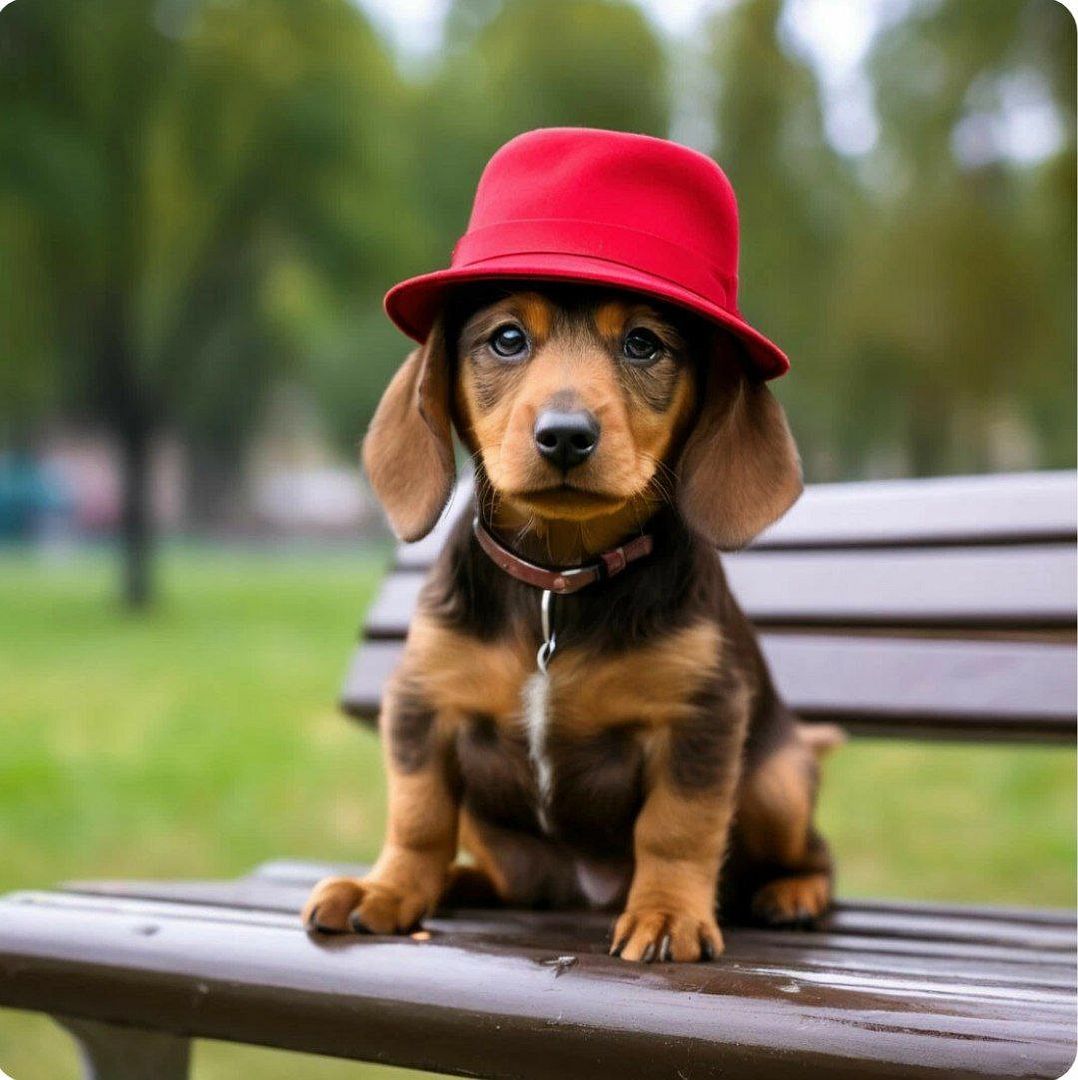 Dog in a hat