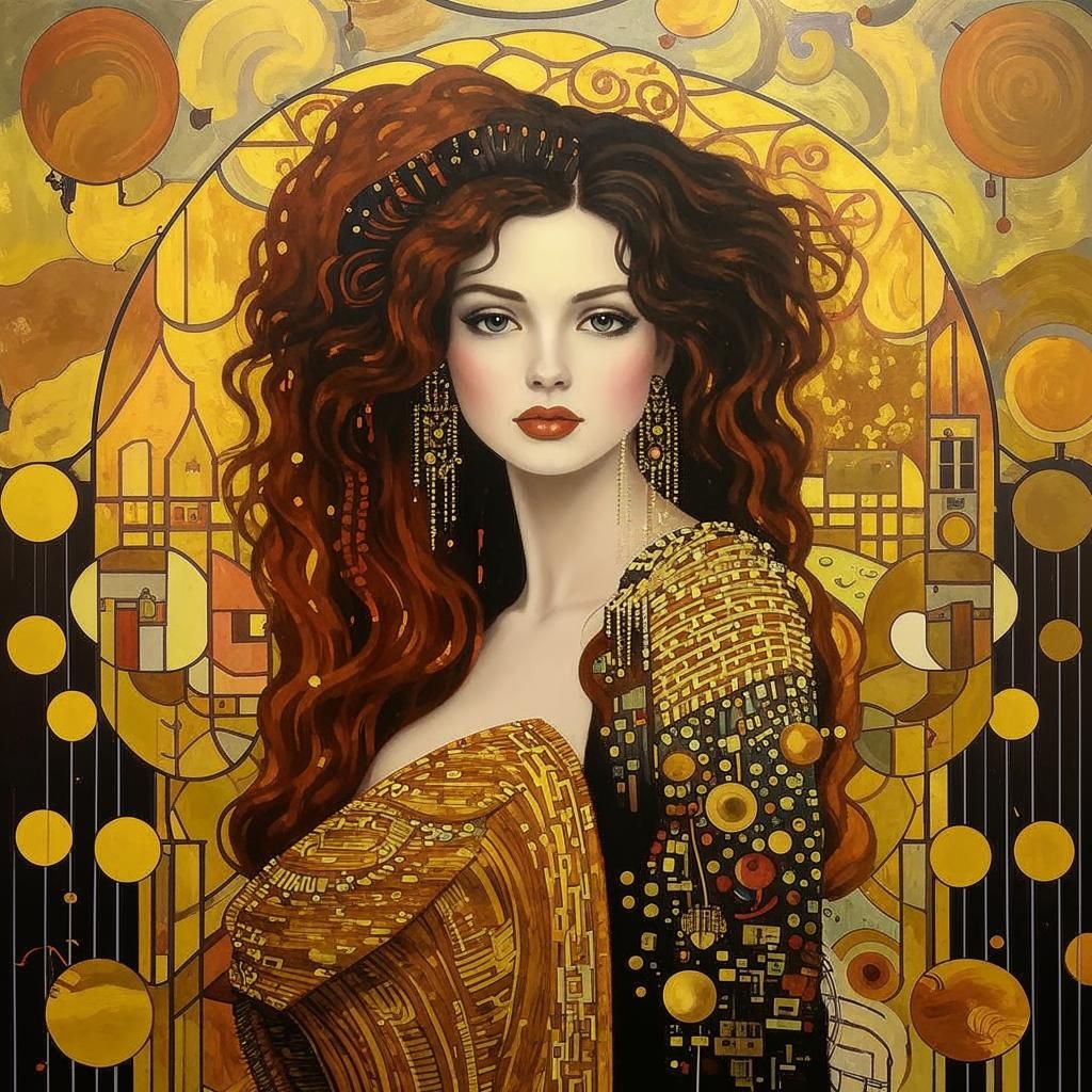 Maiden in gold