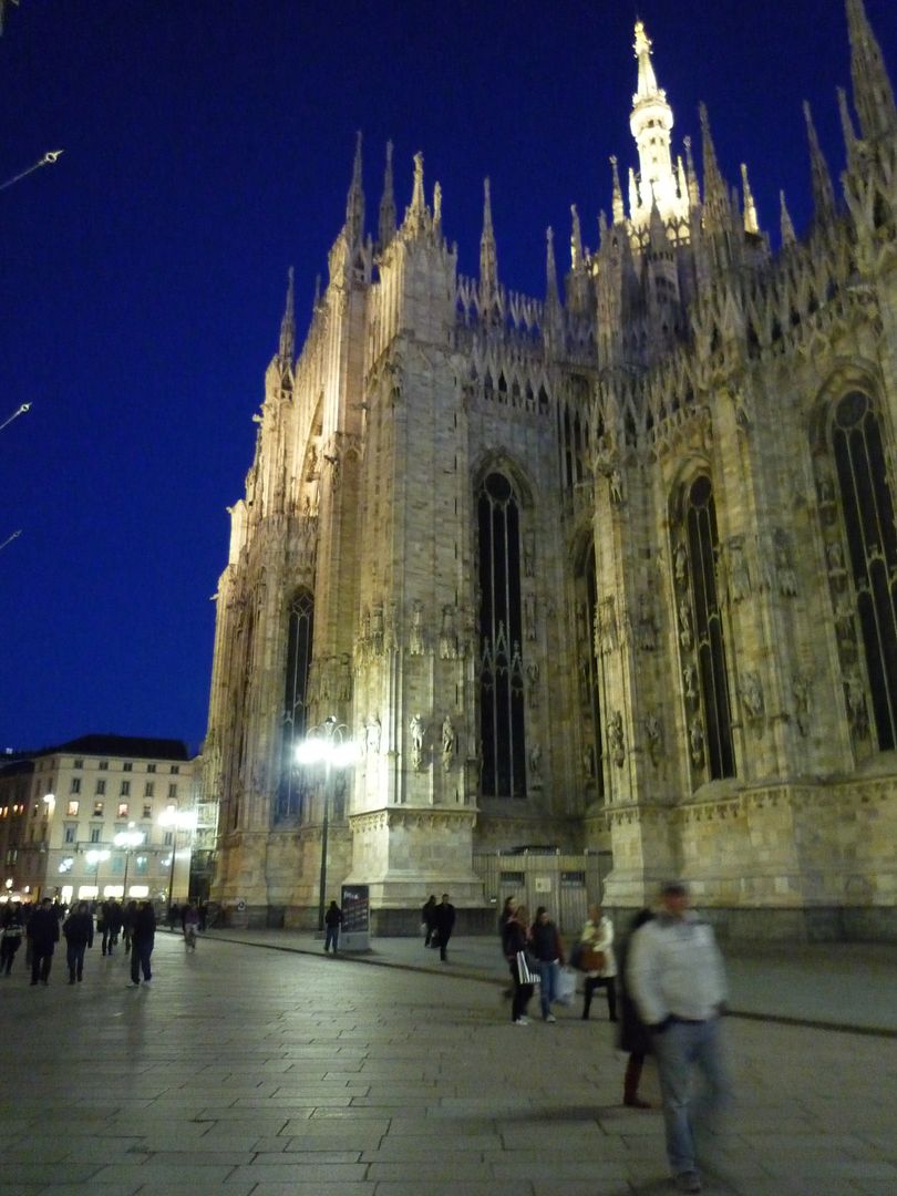 Milan Cathedral at night