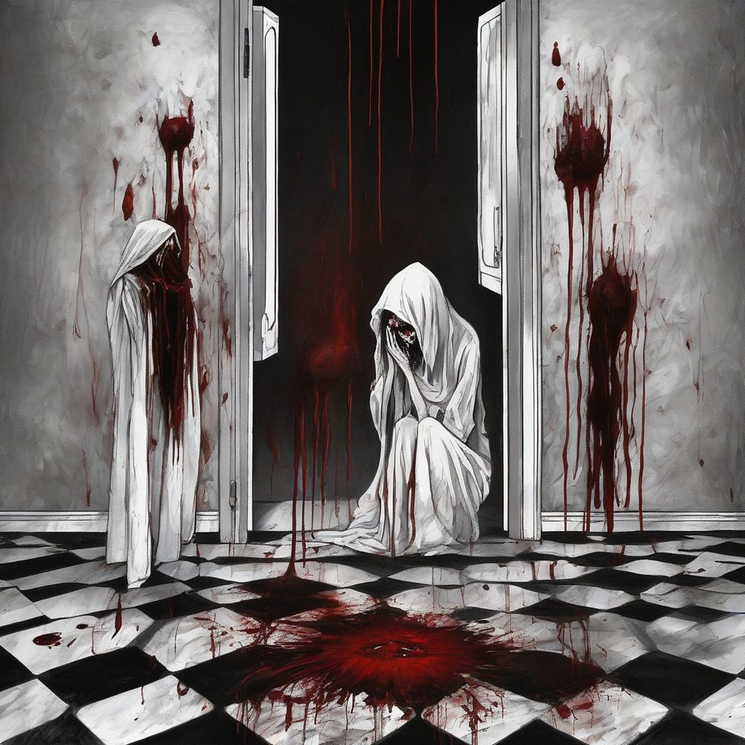 dark horor Art Gallery(blood crying)