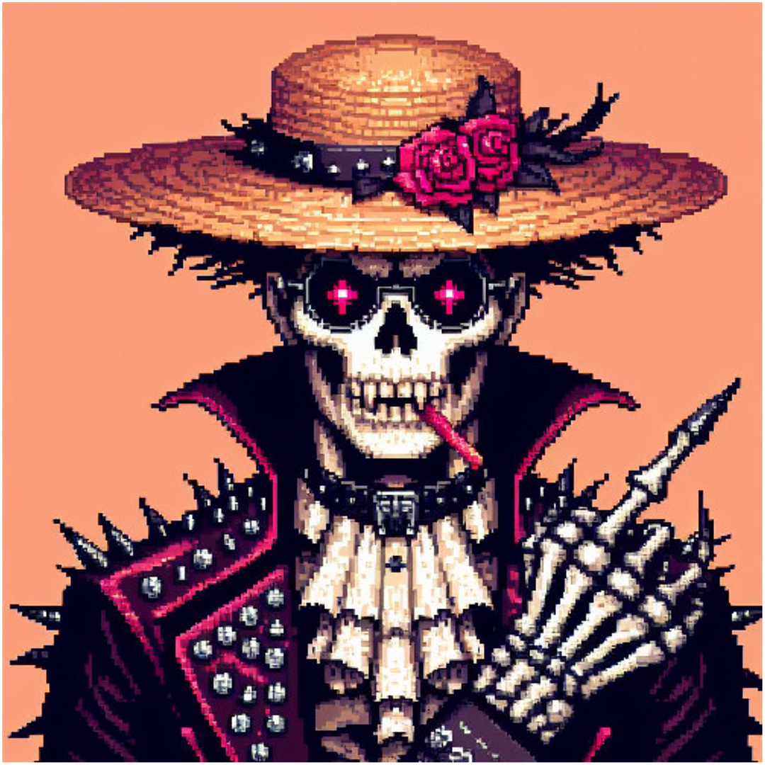 VamPunk x Straw Hat x skeleton