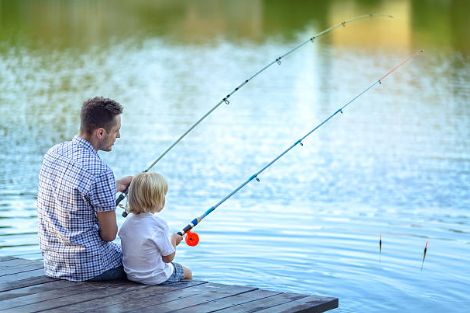 fishing with son