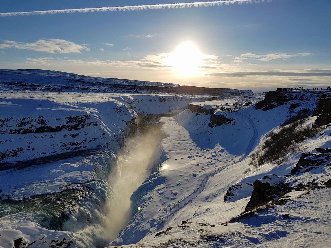 Gullfoss-located in Iceland