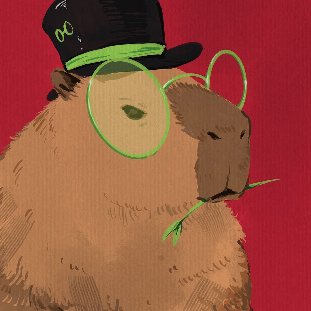 Portrait of the GGG Capybara