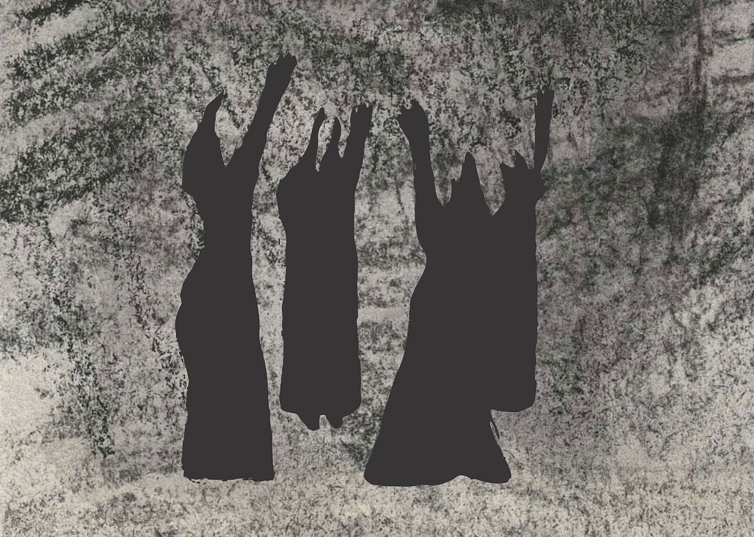 Witches raise their hands