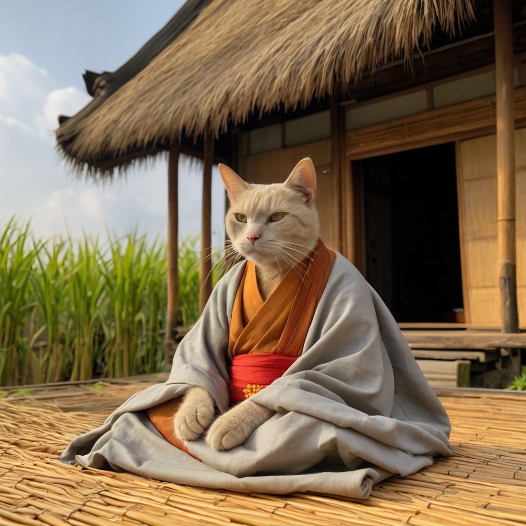 cat monk